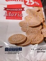 Mängden socker i Bolacha Maria