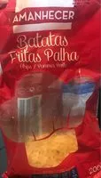 Mängden socker i Batatas Fritas Palha