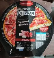 Mängden socker i Pizza Deep Pan Pepperoni e Fiambre