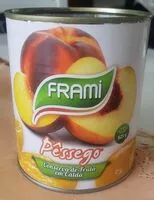 Mängden socker i Pêche en conserve