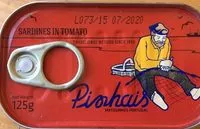 Mängden socker i Sardin Pinhais