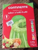Mängden socker i Gelatina com sabor a tutti-frutti