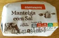 Mängden socker i Manteiga com Sal