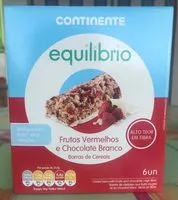 Mängden socker i Cereal bars with Fruits and Chocolate