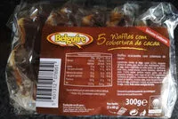 Mängden socker i 5 Waffles com Cobertura de Cacau