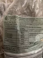 Mängden socker i Bolachas com Sementes e Chocolate