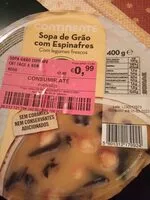 Mängden socker i Sopa de Grão com Espinafres