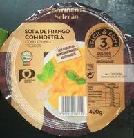 Mängden socker i Sopa de Frango com Hortelã