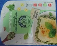 Mängden socker i Lasanha de Espinafres e Ricotta
