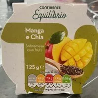 Mängden socker i Sobremesa com fruta-Manga e Chia