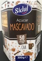 Mängden socker i Açucar mascavado