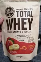 Mängden socker i Total whey Fresa y plátano