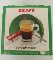 Mängden socker i Café descafeinado