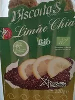 Mängden socker i Biscoitos Limão E Chia Bio 220 G - Próvida
