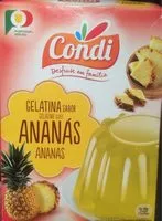 Mängden socker i Gélatine goût Ananas
