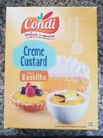 Mängden socker i Crème Custard