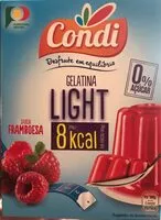 Mängden socker i Gelatina Light Sabor Framboesa