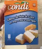Mängden socker i Gateaux de noix de coco
