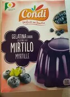 Mängden socker i Gelatina mirtilo