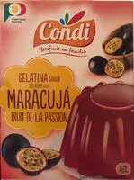 Mängden socker i Gelatine condi fruit de la passion