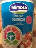 Mängden socker i Magro pedaços + cereais frutos silvestres