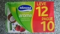 Mängden socker i Mimosa aroma morango e coco