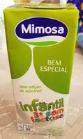 Mängden socker i Infantil 3+ anos