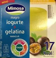 Mängden socker i Iogurte e gelatina