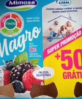 Mängden socker i iogurte líquido magro