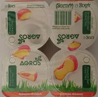 Mängden socker i Iogurte com Pedaços de Pêssego