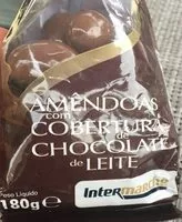 Mängden socker i Amendoas com cobertura de chocolate