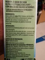 Mängden socker i Bebida Soja Light