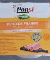 Mängden socker i Peito de Frango, Fatias Finas, baixo teor de gordura