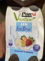Mängden socker i Sem Lactose Morango e Banana