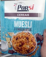 Mängden socker i Cereais Muesli 3 Chocolates