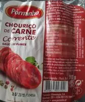 Mängden socker i Chouriço de Carne Corrente