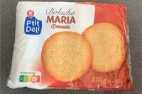Mängden socker i Bolacha maria dourada