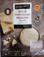 Mängden socker i Queijo Parmigiano Reggiano Ralado