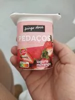 Mängden socker i Yogurte pedaços morango