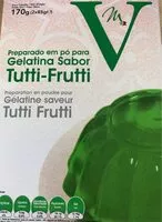 Mängden socker i Gelatina sabor tutti-frutti