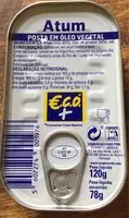 Mängden socker i Atum Posta em Óleo Vegetal