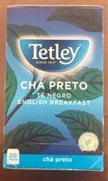 Mängden socker i Tetley thé noir english breakfast
