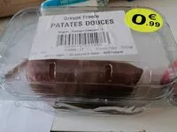 Mängden socker i Patates douces