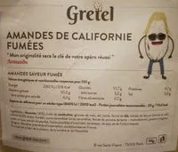 Mängden socker i Amandes de Californie Fumées