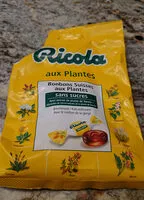 Mängden socker i bonbons suisses aux plantes