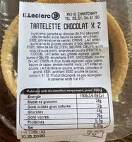 Mängden socker i Tartelette chocolat X2