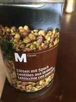 Mängden socker i Lentilles aux lardons