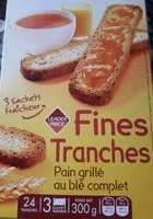 Mängden socker i Pain grillé au blé complet