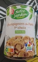 Mängden socker i Champignons de Paris 1er choix émincés