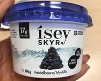 Mängden socker i Isey Skyr, Heidelbeere/Myrtille